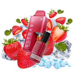 AF5000 PF Pod Kit 650 mAh - Fraise Glacé - 2/10ml ecigaretta készülék Eper ízű liquiddel töltve -  20mg