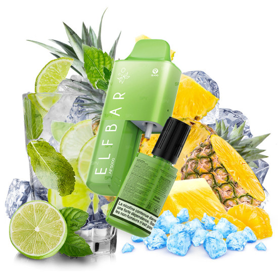 AF5000 PF Pod Kit 650 mAh - Mojito Ananas - 2/10ml ecigaretta készülék Ananászos Mojitó ízű liquiddel töltve -  20mg