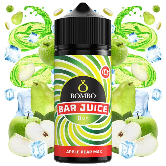 Bombo Bar Juice - Apple Pear Max Ice - Zöldalma és Körte ízű Longfill Aroma - 24/120 ml