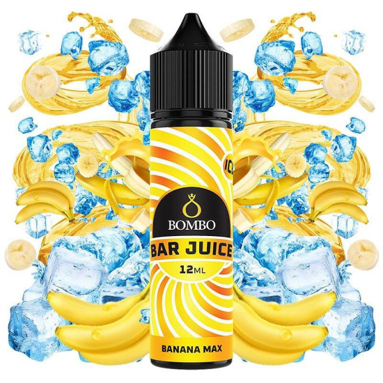 Bombo Bar Juice - Banana Max Ice - Banán ízű Longfill Aroma - 12/60ml