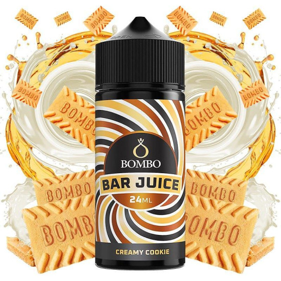 Bombo Bar Juice - Creamy Cookie - Tejszín és Keksz ízű Longfill Aroma - 24/120ml