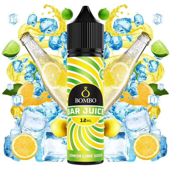 Bombo Bar Juice - Lemon Lime Soda Ice - Citrom, Lime és Szóda ízű Longfill Aroma - 12/60ml