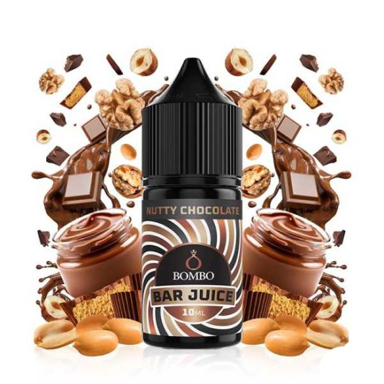 Bombo Bar Juice - Nutty Chocolate - Csokoládé, Dió és Mogyoró ízű Longfill Aroma - 10/30ml