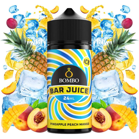 Bombo Bar Juice - Pineapple Peach Mango - Ananász, Őszibarack és Mangó ízű Longfill Aroma - 24/120 ml