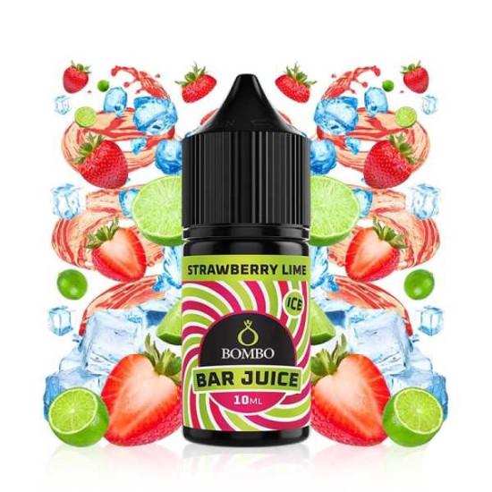 Bombo Bar Juice - Strawberry Lime Ice - Eper és Lime ízű Longfill Aroma - 10/30ml