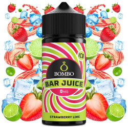 Bombo Bar Juice - Strawberry Lime Ice - Eper és Lime ízű Longfill Aroma - 24/120 ml