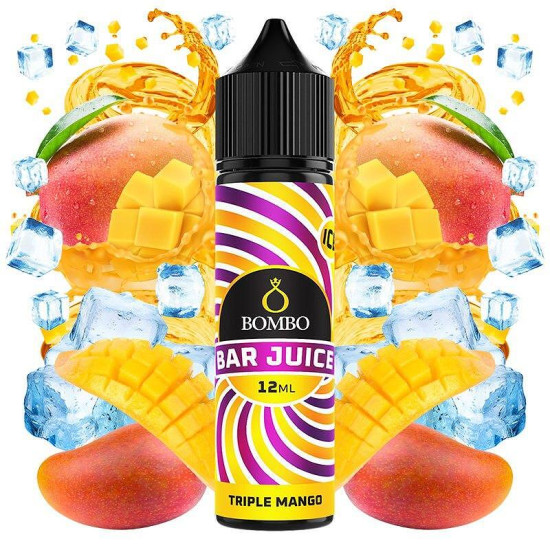 Bombo Bar Juice - Triple Mango Ice - Mangó ízű Longfill Aroma - 12/60ml