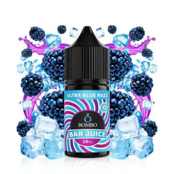 Bombo Bar Juice - Ultra Blue Razz Ice - Kékmálna, Citrom és Lime ízű Longfill Aroma - 10/30ml