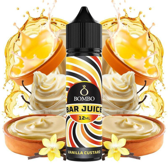 Bombo Bar Juice - Vanilla Custard - Vanília Puding ízű Longfill Aroma - 12/60ml