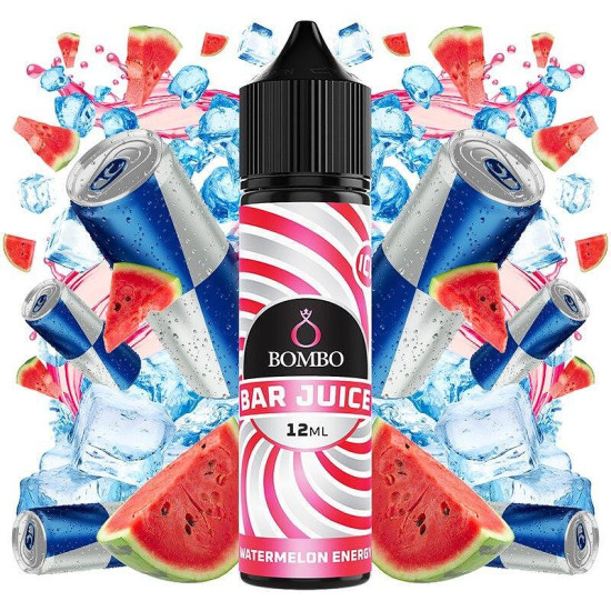 Bombo Bar Juice - Watermelon Energy Ice - Görögdinnyés Energiaital ízű Longfill Aroma - 12/60ml