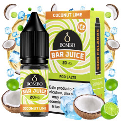 Salt Bombo Bar Juice - Coconut Lime Ice - Nikotinska sol s okusom kokosa i limete - 10ml/10mg