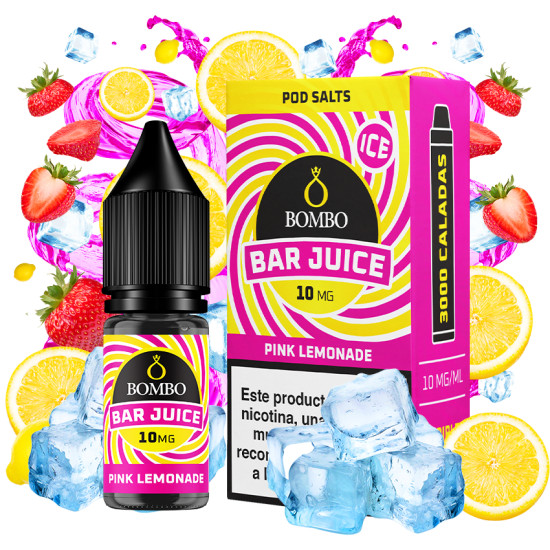 Salt Bombo Bar Juice - Pink Lemonade - Nikotinska sol s okusom jagode, limuna i limunade - 10ml/0mg