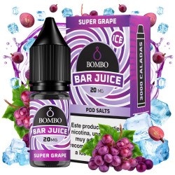 Salt Bombo Bar Juice - Super Grape Ice - Szőlő ízesítésű nikotinsó - 10ml/20mg