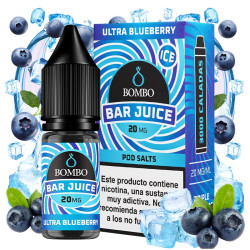 Salt Bombo Bar Juice - Ultra Blueberry Ice - Nikotinska sol s okusom borovnice - 10ml/5mg