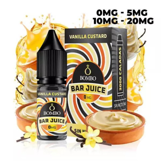 Salt Bombo Bar Juice - Vanilla Custard - Vanília Puding ízesítésű nikotinsó - 10ml/20mg