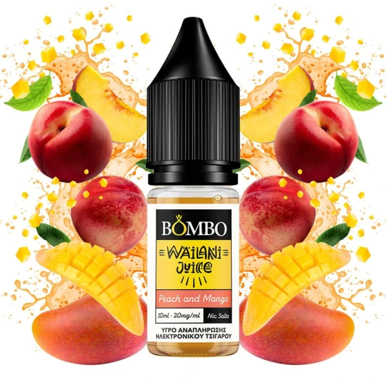 Bombo Wailani Juice - Peach and Mango - Őszibarack és Mangó ízesítésű nikotinsó - 10ml/20mg