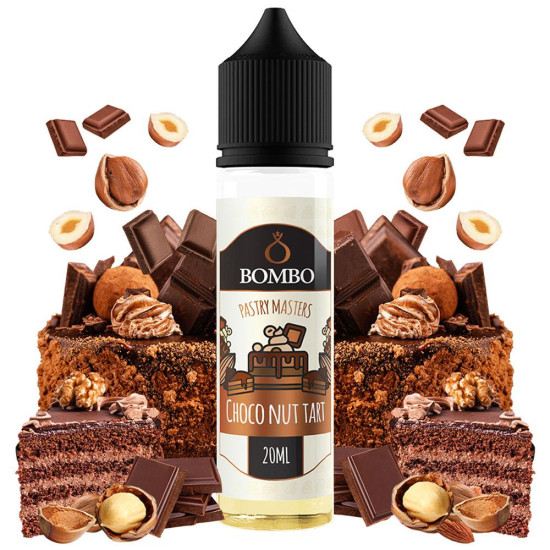 Bombo Pastry Masters - Choco Nut Tart - Csokoládé és Mogyoró ízű Longfill Aroma - 20/60 ml