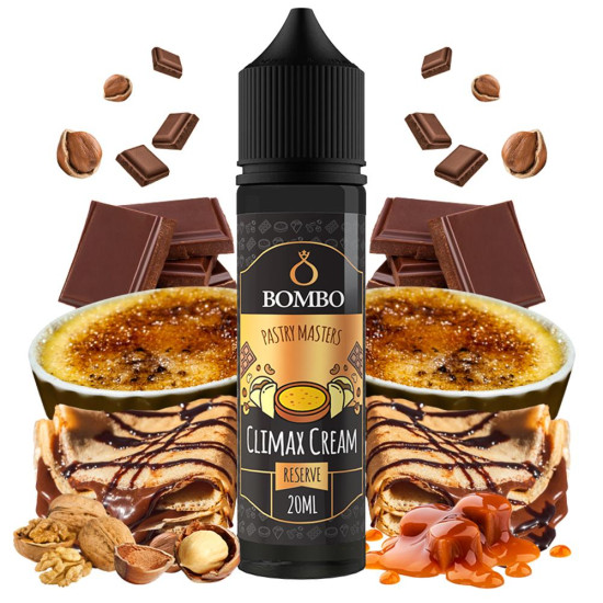 Bombo Pastry Masters - Climax Cream - Vanilija, čokolada, orasi i karamel - 20/60 ml