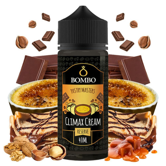 Bombo Pastry Masters - Climax Cream - Vanilija, čokolada, orasi i karamel - 40/120 ml