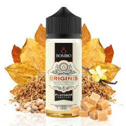 Bombo Platinum Tobaccos - Originis - Dohány és Karamell ízű Longfill Aroma - 40/120 ml