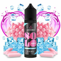 Bombo Solo Juice - Bubblegum Ice - Gyümölcsös Rágógumi ízű Longfill Aroma - 20/60 ml