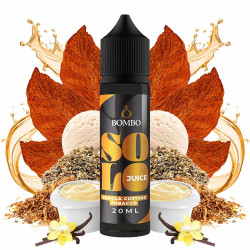 Bombo Solo Juice - Vanilla Custard Tobacco - Dohány és Vanília Krém ízű Longfill Aroma - 20/60 ml