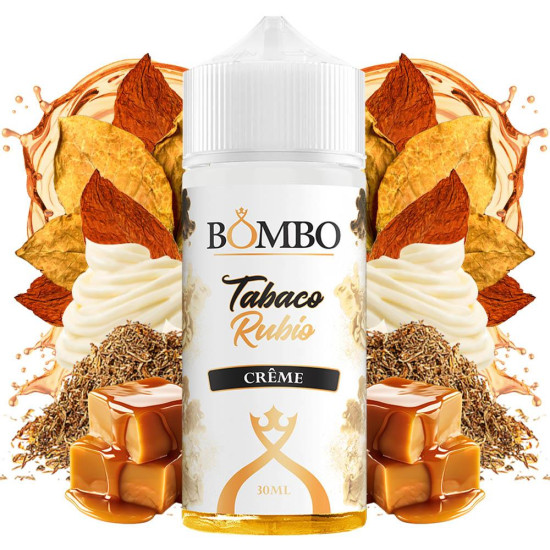Bombo - Tabaco Rubio Creme - Dohány, Karamell és Tejszín ízű Longfill Aroma - 30/120 ml