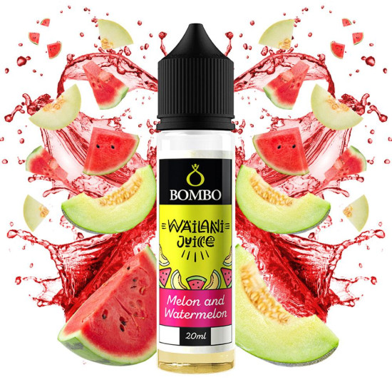 Bombo Wailani Juice - Melon and Watermelon - Sárgadinnye és Görögdinnye ízű Longfill Aroma - 20/60 ml