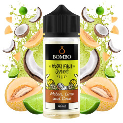 Bombo Wailani Juice - Melon, Lime and Coco - Sárgadinnye és Kókusz ízű Longfill Aroma - 40/120 ml