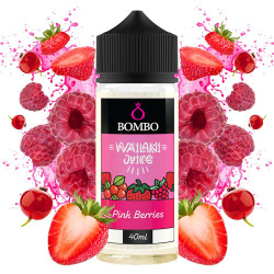 Bombo Wailani Juice - Pink Berries - Eper, Málna és Ribizli ízű Longfill Aroma - 40/120 ml