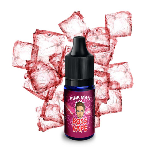 Boss Vape - Pink Man - Piros bogyós gyümölcs, Eper, Málna, Alma ízű aroma - 10 ml