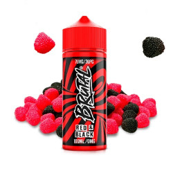 Brutal by Just Juice - Red & Black - Málnás, Feketeribizlis Cukorka ízű Shortfill eliquid - 100ml/0mg
