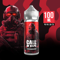 Call of Vape - Crimson - Eper, Gránátalma és Szamóca ízű Shortfill eliquid - 100ml/0mg