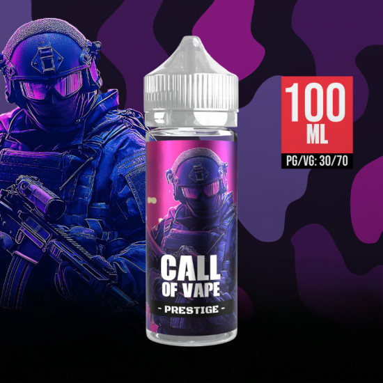 Call of Vape - Prestige - Gránátalma, Málna, Mangó, Pitaya és Szeder ízű Shortfill eliquid - 100ml/0mg