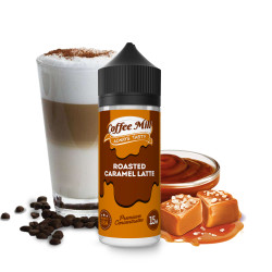 Coffee Mill - Roasted Caramel Latte - Tejeskávé és Karamell ízű Longfill Aroma - 15/120 ml