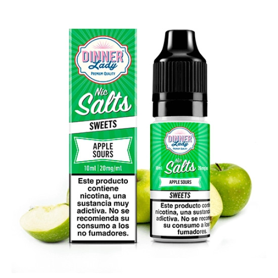 Salt - Dinner Lady - Apple Sours - Alma ízesítésű nikotinsó - 10ml/20mg