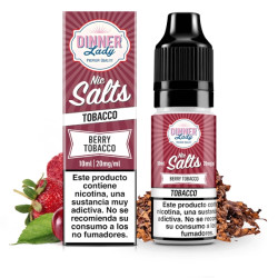 Salt - Dinner Lady - Berry Tobacco - Dohány, Eper, Málna és Meggy ízesítésű nikotinsó - 10ml/20mg