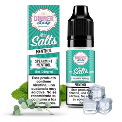 Salt - Dinner Lady - Spearmint Menthol - Fodormenta, Eukaliptusz és Mentol ízesítésű nikotinsó - 10ml/20mg
