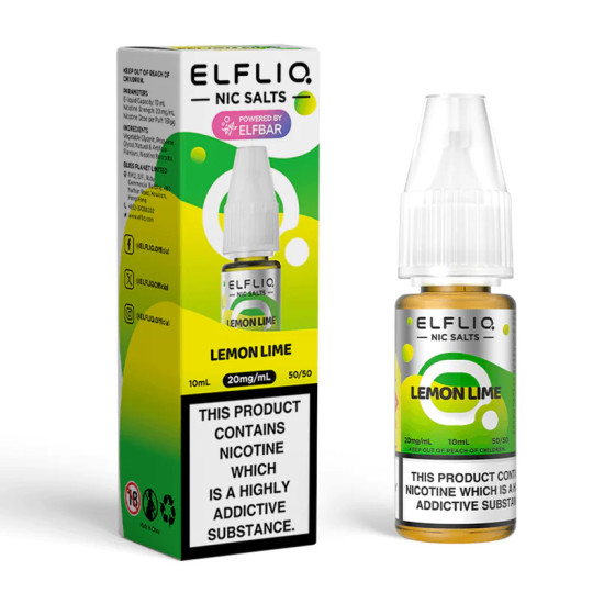 Elfliq - Citron & Citron Vert - Citrom és Lime ízesítésű nikotinsó - 10ml/20mg