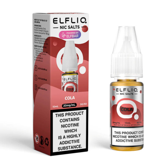 Elfliq - Cola - Kóla ízesítésű nikotinsó - 10ml/20mg