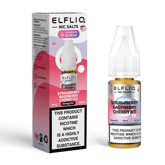 Elfliq - Glacée á la Fraise - Eper Fagylalt ízesítésű nikotinsó - 10ml/10mg