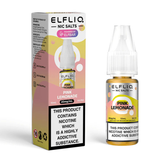 Elfliq - Limonade Rose - Citrom, Grapefruit és Bogyós Gyümölcs ízesítésű nikotinsó - 10ml/10mg