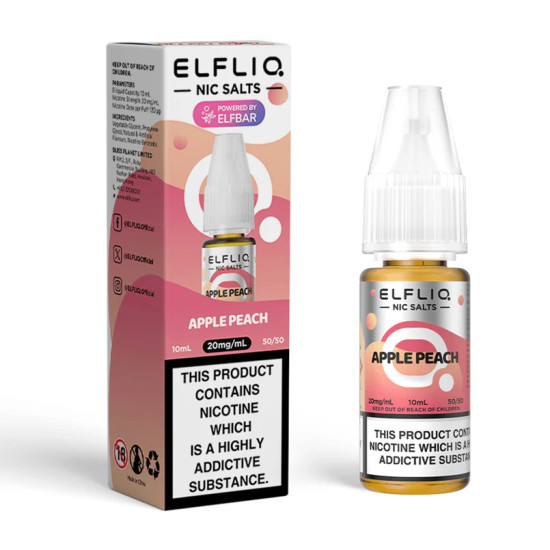 Elfliq - Pomme Péche - Alma és Őszibarack ízesítésű nikotinsó - 10ml/10mg