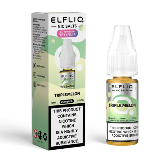 Elfliq - Triple Melon - Sárgadinnye ízesítésű nikotinsó - 10ml/20mg