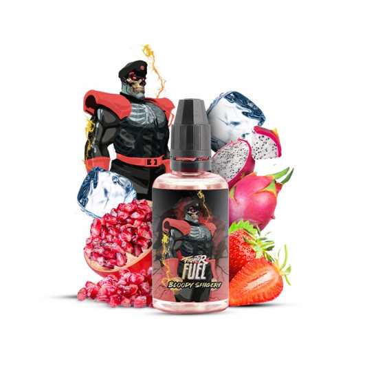 Fighter Fuel by Maison Fuel - Bloody Shigeri - Eper, Sárkánygyümölcs és Gránátalma ízű aroma - 30ml