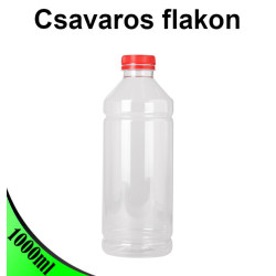 Üres Flakon - PET - Csavaros - 1000 ml