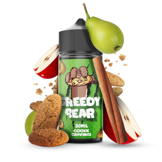 Greedy Bear - Cookie Cravings - Jabuka, kruška i keksi - 30/120 ml