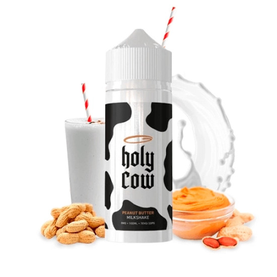 Holy Cow - Peanut Butter Milkshake - Milkshake s maslacem od kikirikija- 100ml/0mg