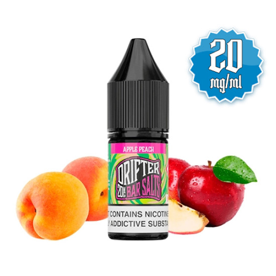 Juice Sauz Drifter Bar Salts - Apple Peach - Alma és Őszibarack ízesítésű nikotinsó - 10ml/20mg