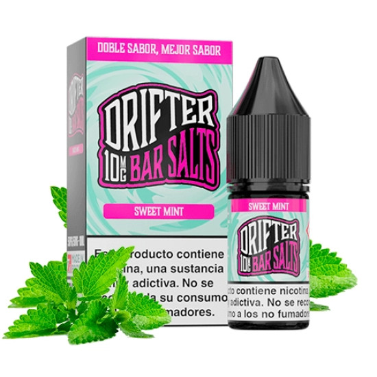 SALT - Juice Sauz Drifter Bar Salts - Sweet Mint - Nikotinska sol s okusom mente - 10ml/10mg